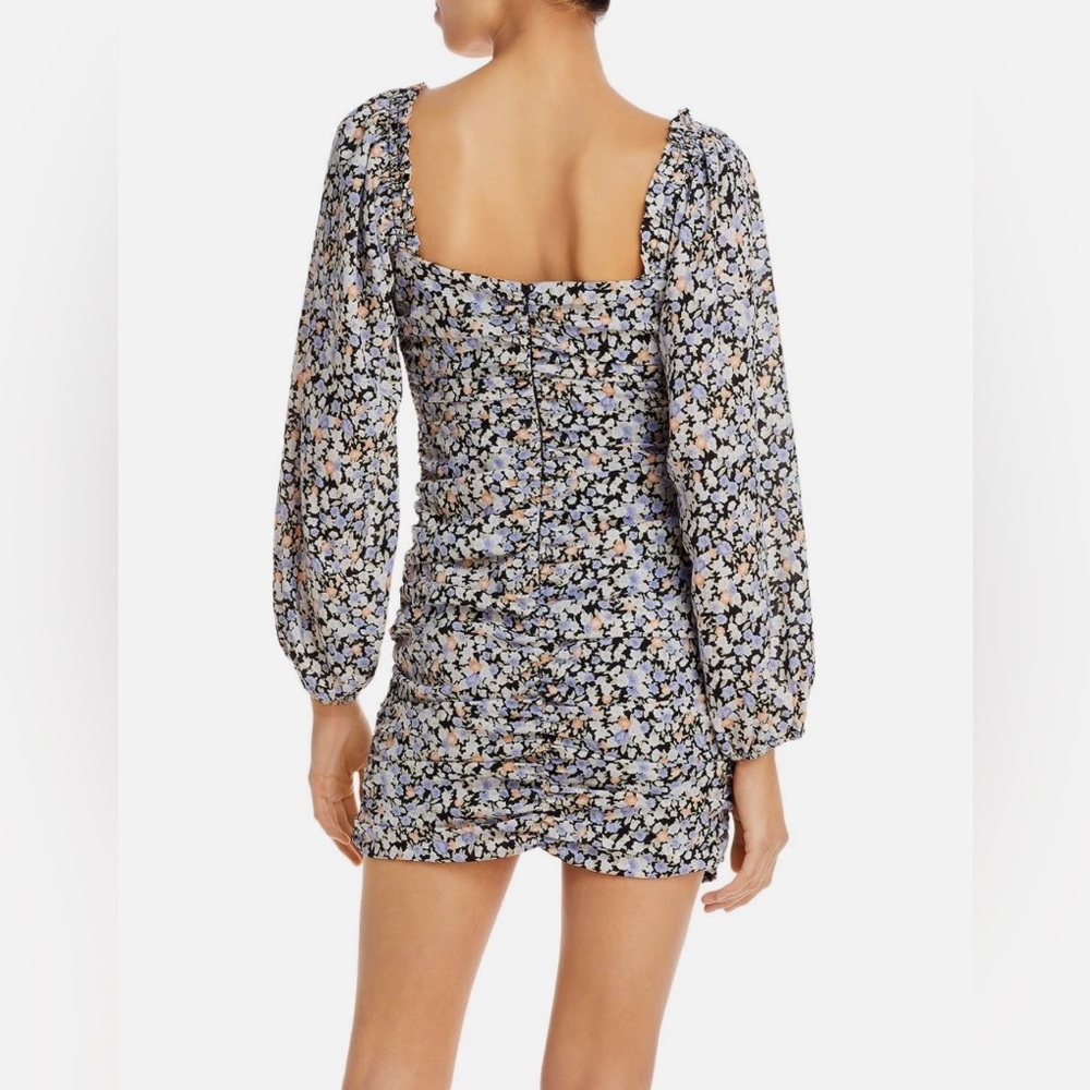 Fore Collection Floral Ruched Mini Dress - Picture 8 of 12